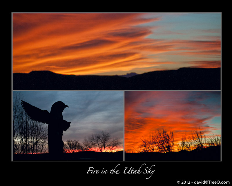 Fire in the Utah Sky - Virgin, Utah â February 24, 2009